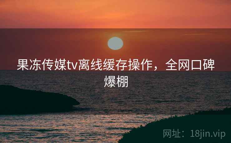 果冻传媒tv离线缓存操作，全网口碑爆棚